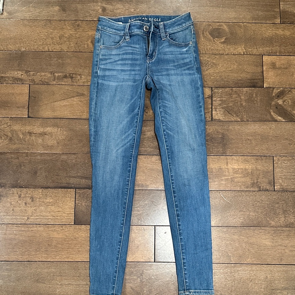 American Eagle Outfitters Women's Classic Blue Skinny Jeans